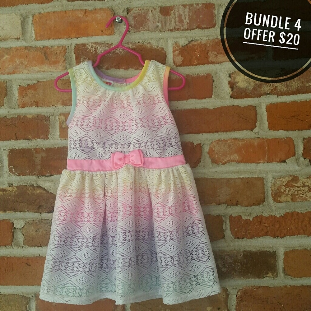 Summer Toddler Dress Colorful 3t Bundle and Save